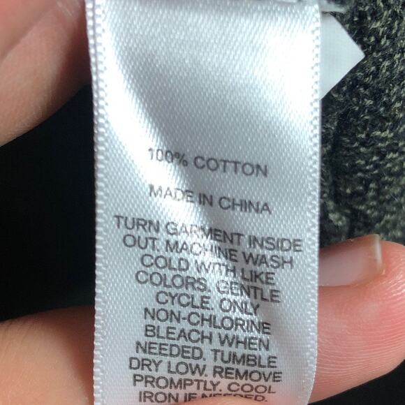 Express Womens Sweater Green Cardigan Open Front Cotton Long Sleeve Small - Picture 7 of 12